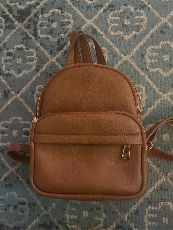 Urban Expressions Handbags - Urban Expressions Brown and Black Logo Interior Detail